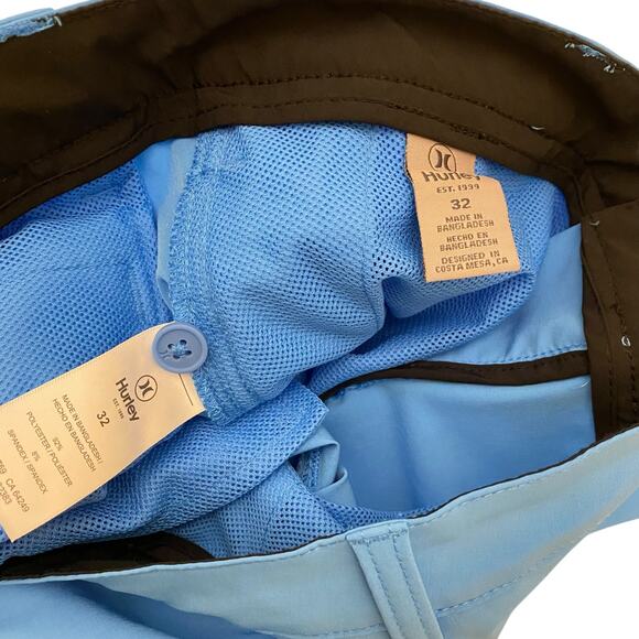 SET OF TWO Hurley All Day Hybrid 9.5" Shorts Size 32 in Light Blue & Gray - Golf - Picture 5 of 8